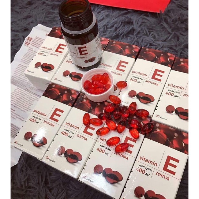 Viên uống đẹp da Vitamin E đỏ Nga (30 Viên)