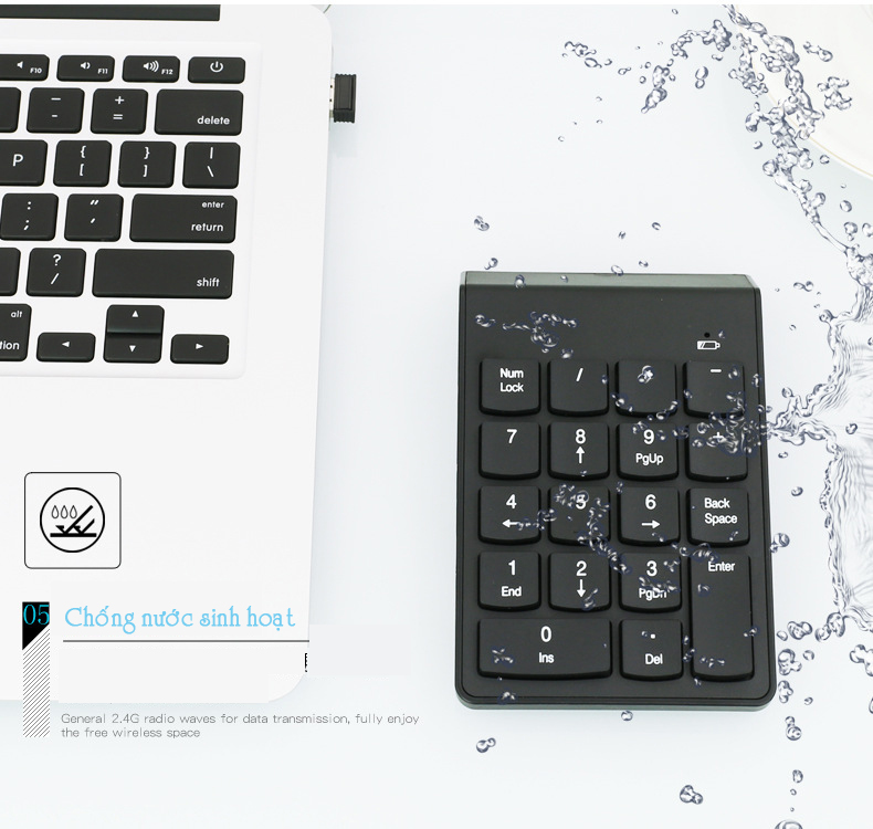 Bàn phím số không dây Bluetooth