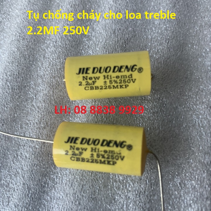 TỤ LOA TREBLE KÈN SÂN KHẤU 2,2MF 250 - VÀNG TRÒN 2,2 250V  - GIÁ 2 CÁI