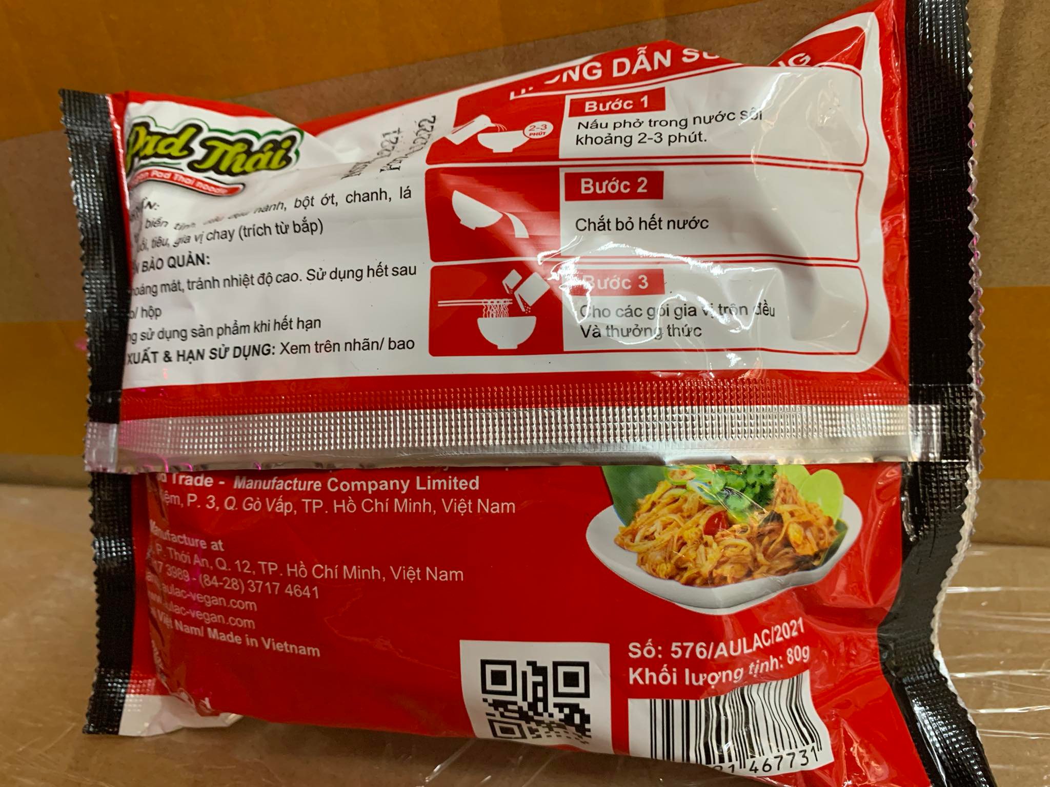 Pad Thái Chay Âu Lạc - Gói 80g