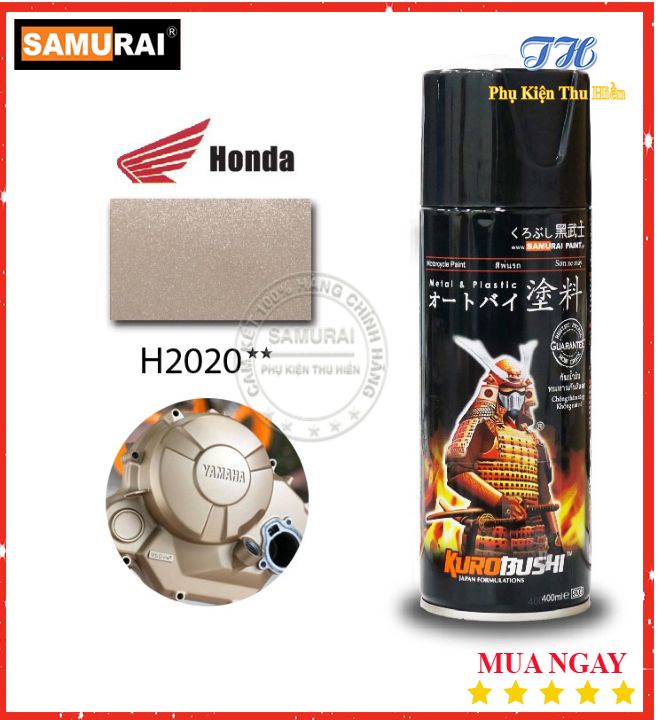 Sơn xịt samurai màu kem sáng - mã h2020