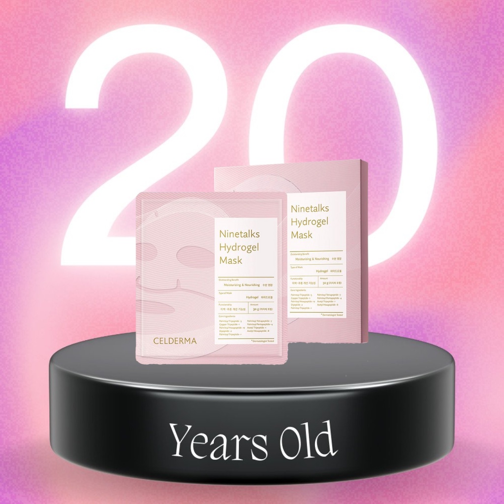 Mặt Nạ Thạch Sinh Học Celderma Ninetalks Hydrogel Mask - Hồng