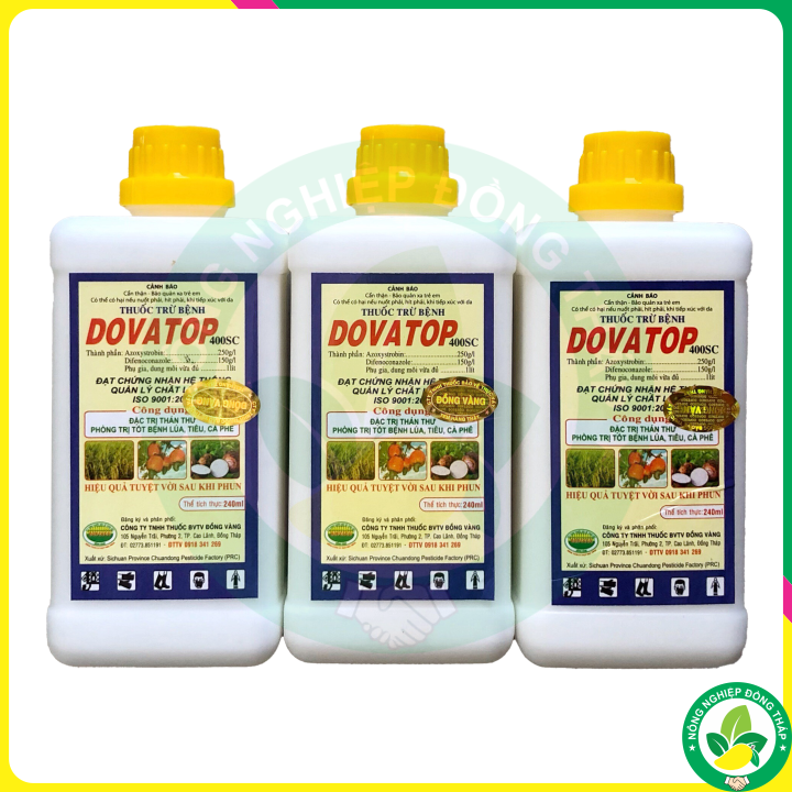 Thuốc Trừ Bệnh DOVATOP 400SC – Đặc Trừ Thán Thư Xoài, Phòng Trị Tốt Bệnh Lúa, Tiêu, Cà Phê (Chai 240ml)