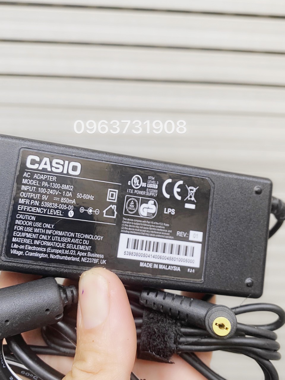 Adapter nguồn đàn Casio 9V-850mA