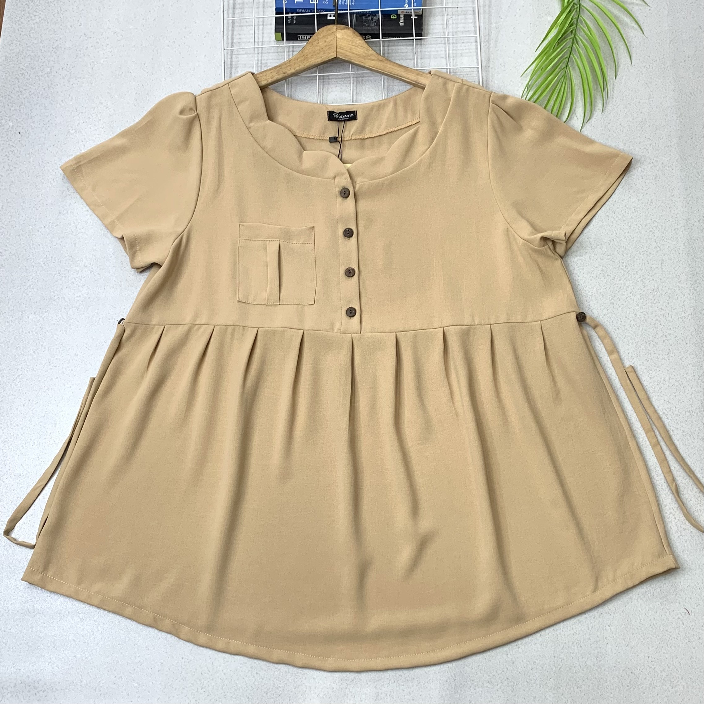[Size 70-100kg] Áo bầu công sở big size dễ thương cho mẹ bầu trẻ vải lụa cao cấp thoáng mát không xù không nhăn cho bé ty dễ dàng