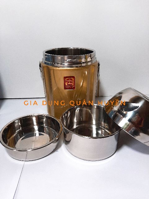 Cặp Lồng Cơm Inox Siêu Giữ Nhiệt|1.4L - Nhiều Màu