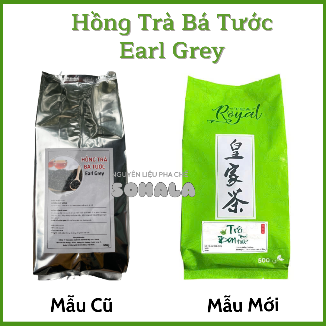 Hồng Trà Bá Tước Earl Grey Pha trà sữa túi 500G - Trà đen bá tước