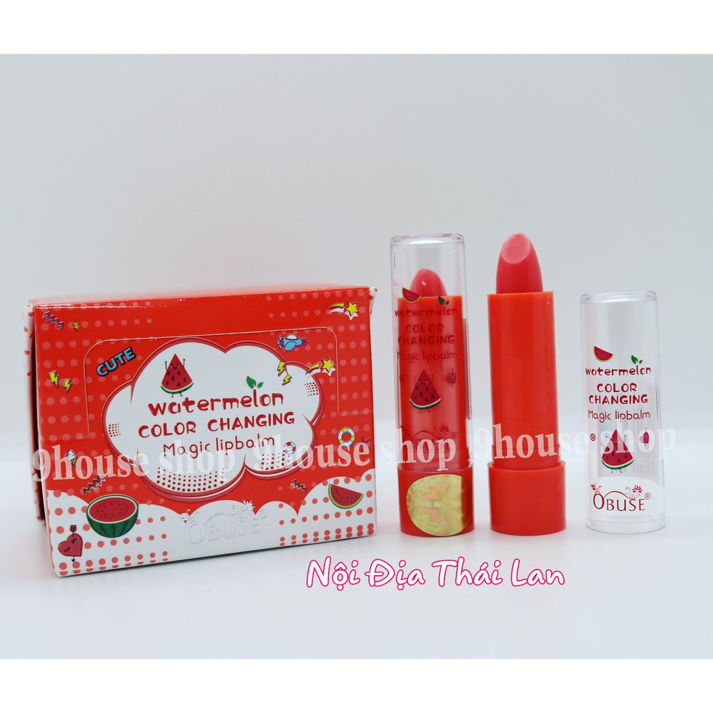 01 Son Dưỡng Môi Đổi Màu OBUSE Magic Lipbalm Thailand