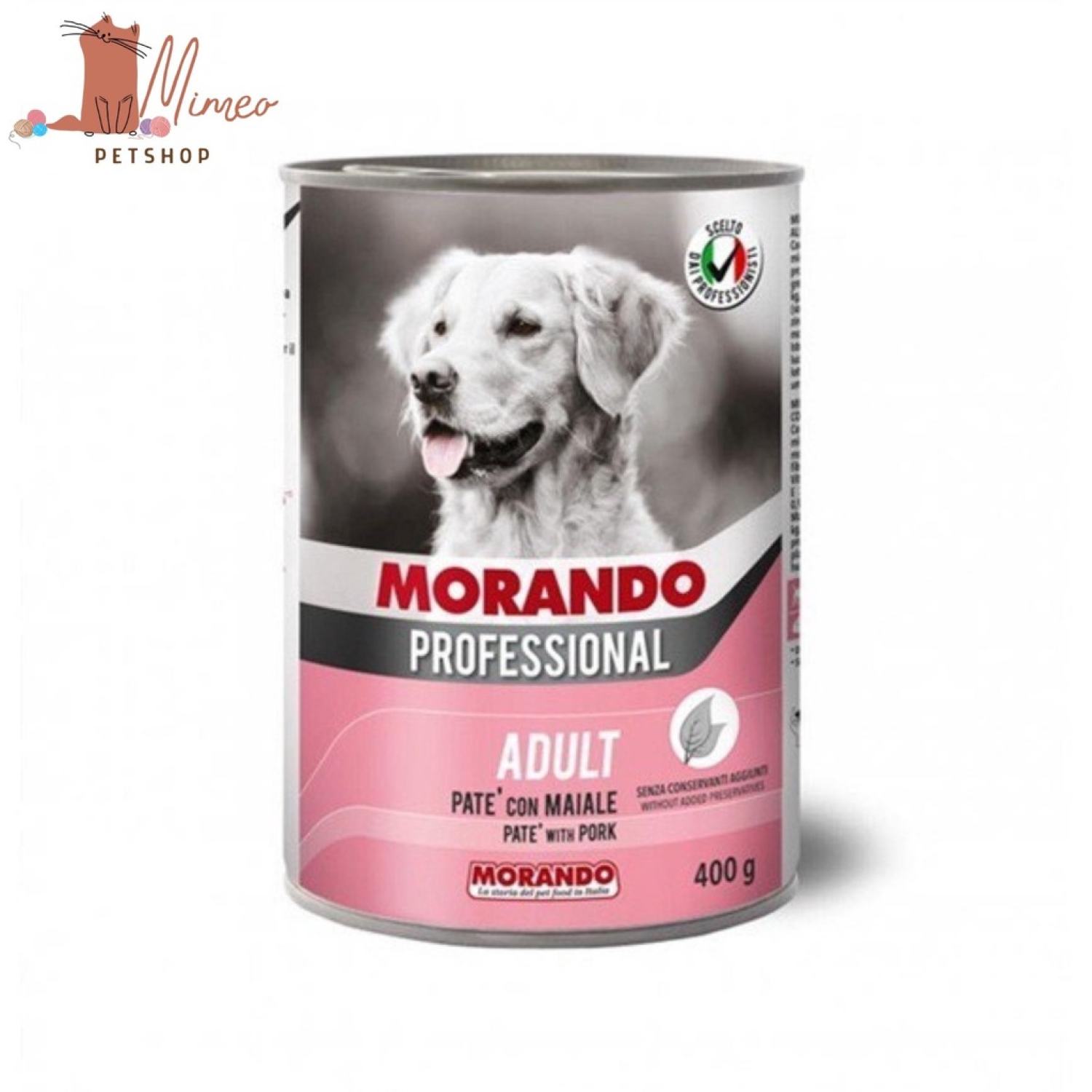 Pate Morando dành cho chó - Lon 400g