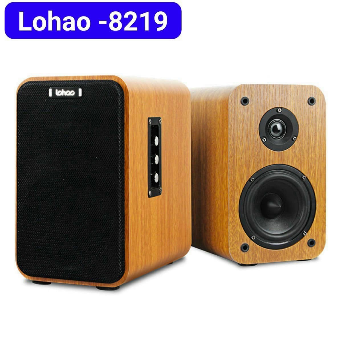 Lohao 8219 Computer Speaker, Cheap Studio Speaker for Listening to Music Super Bass, 2.1 Sound, Bluetooth Usb SD Av Connection, Wooden Case with Extremely Large Capacity, 2 Bass 2 Treble, Suitable for Cafes, Restaurants, Bars Eat 1 Year Return Warranty.