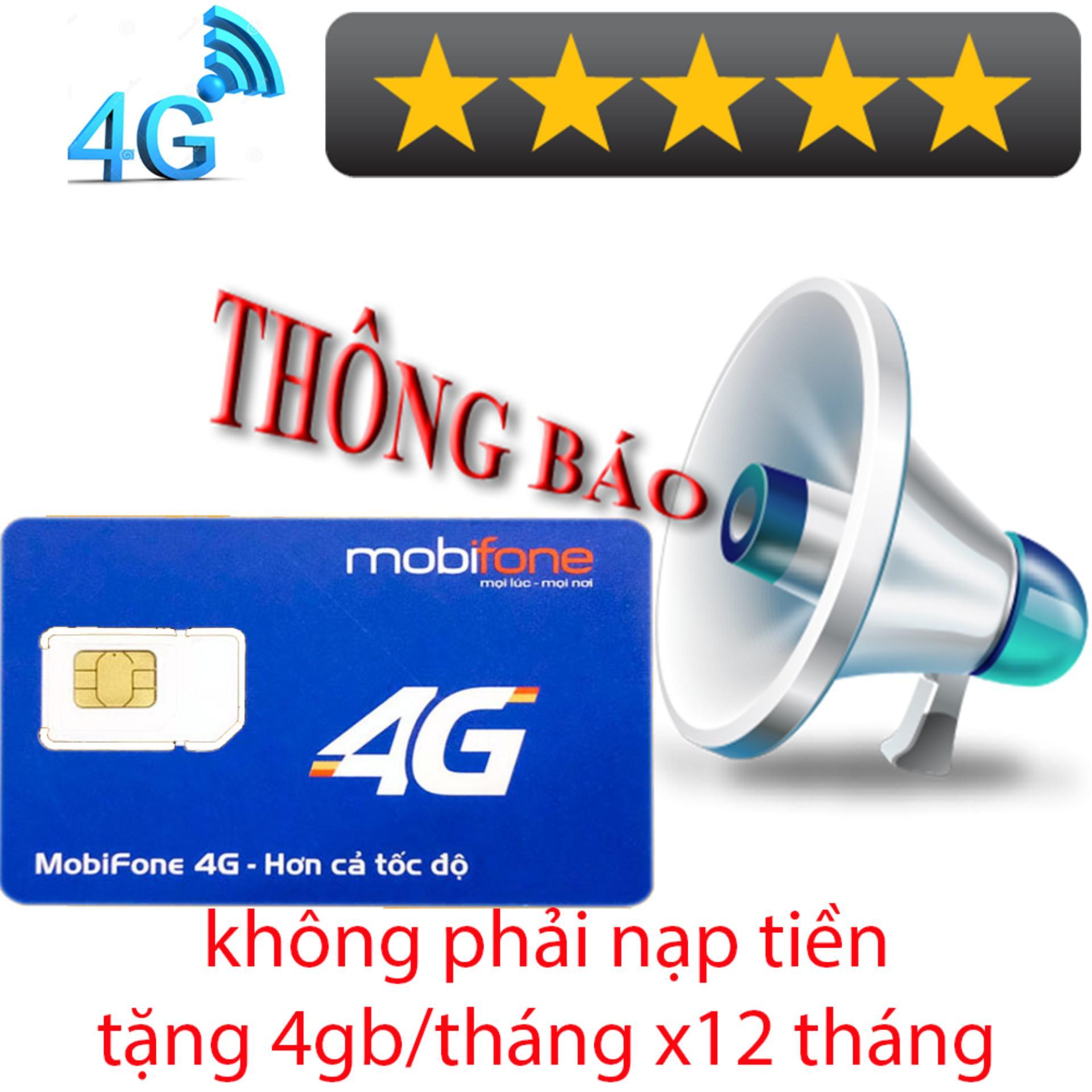 Sim 4g mobifone MDT250A / MDT350 - trọn gói 1 năm ko phải nạp tiền 4gb x 12 tháng truy cập cực nhanh - sài cực đã FREESHIP - CHƯA KÍCH HOẠT