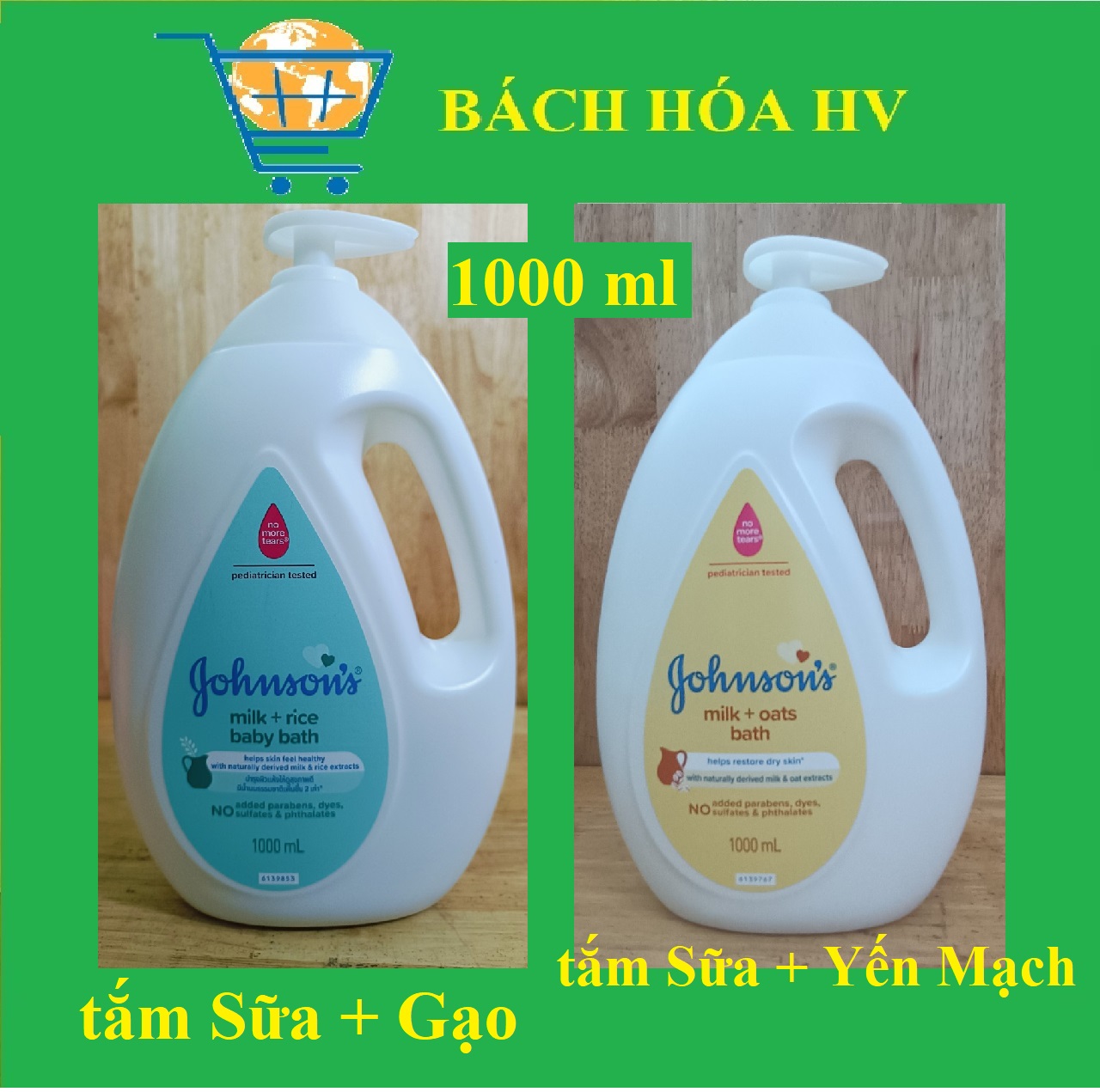 [HCM]sữa tắm Johnson baby bath 1000ml - BACH HOA HV