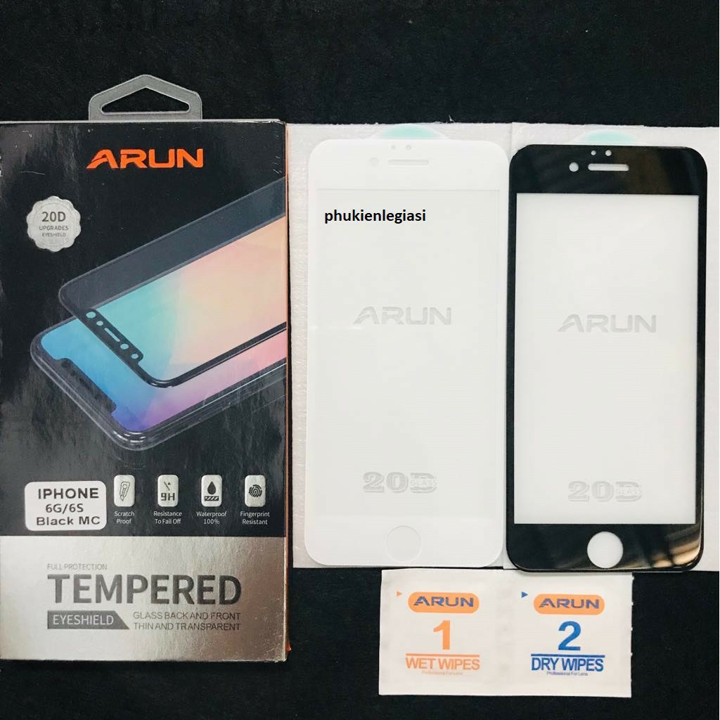 XÃ HÀNG THANH LÝ (Loại tốt)Cường Lực 20D Iphone Arun