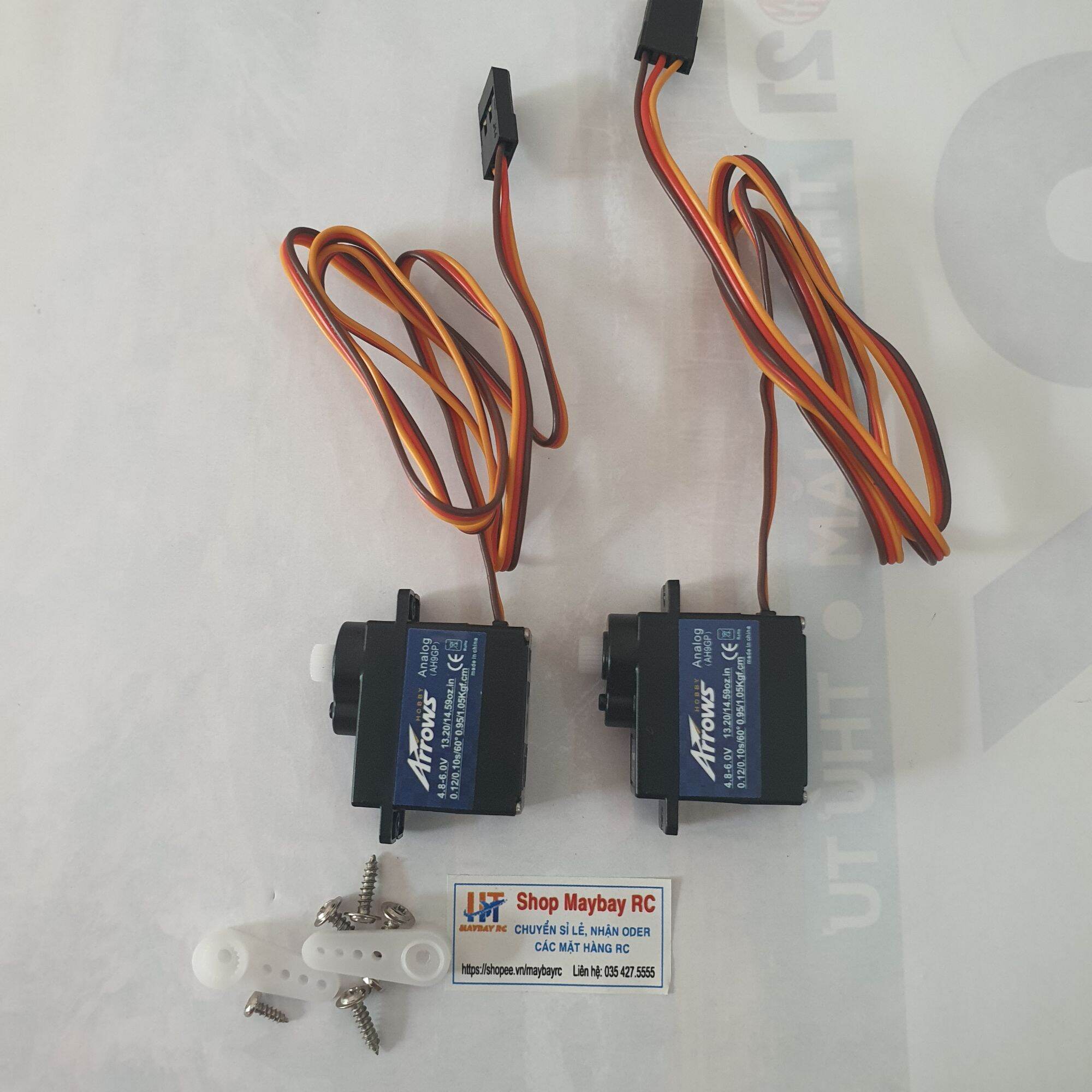 Động cơ lái Servo Arrows hobby 9g Analog AH9GP ( giá/1 cái)