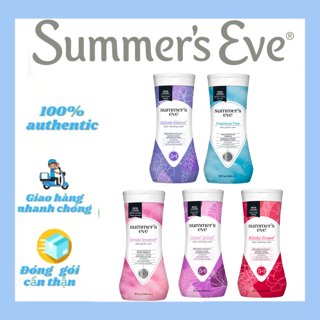 [Đủ Mùi - Nhiều Size] Dung Dịch Vệ Sinh Phụ Nữ Summer’s Eve Cleansing Wash