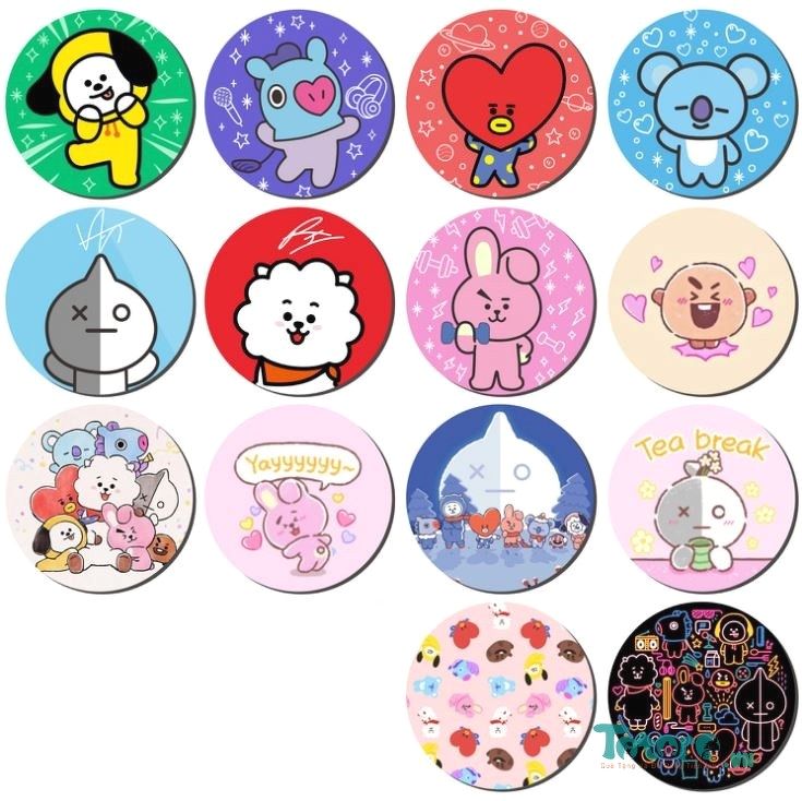 Popsocket BT 21 ,giá đỡ điện thoại đa năng BTS