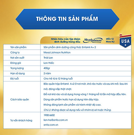 Sữa bột Enfamil 2 870g ( Thanh Lý ) HSD: 2021