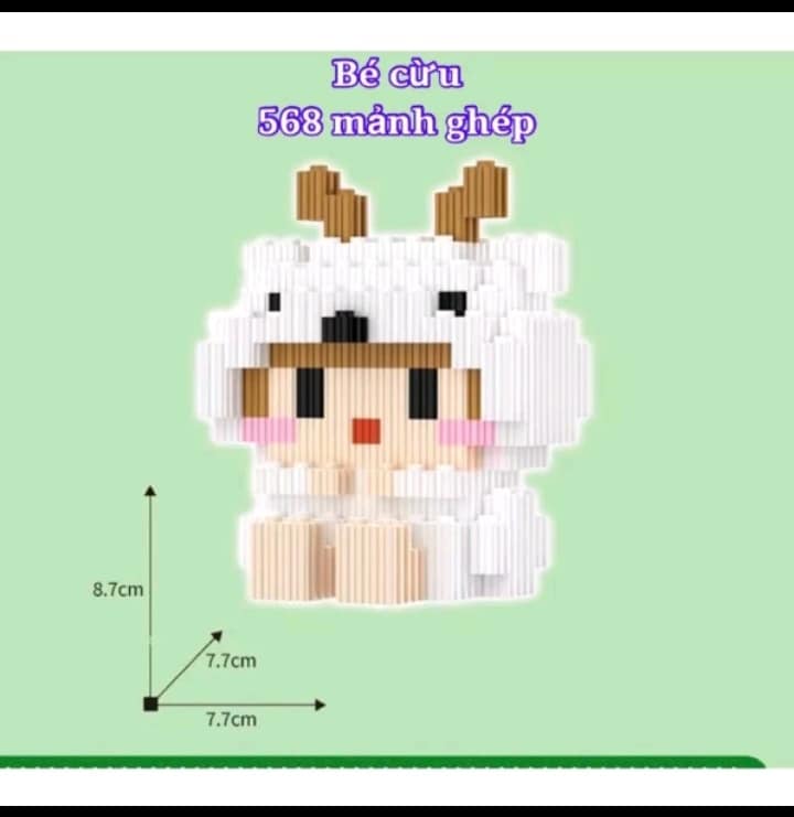 Mô hình lắp ráp 12 con giáp chọn mẫu