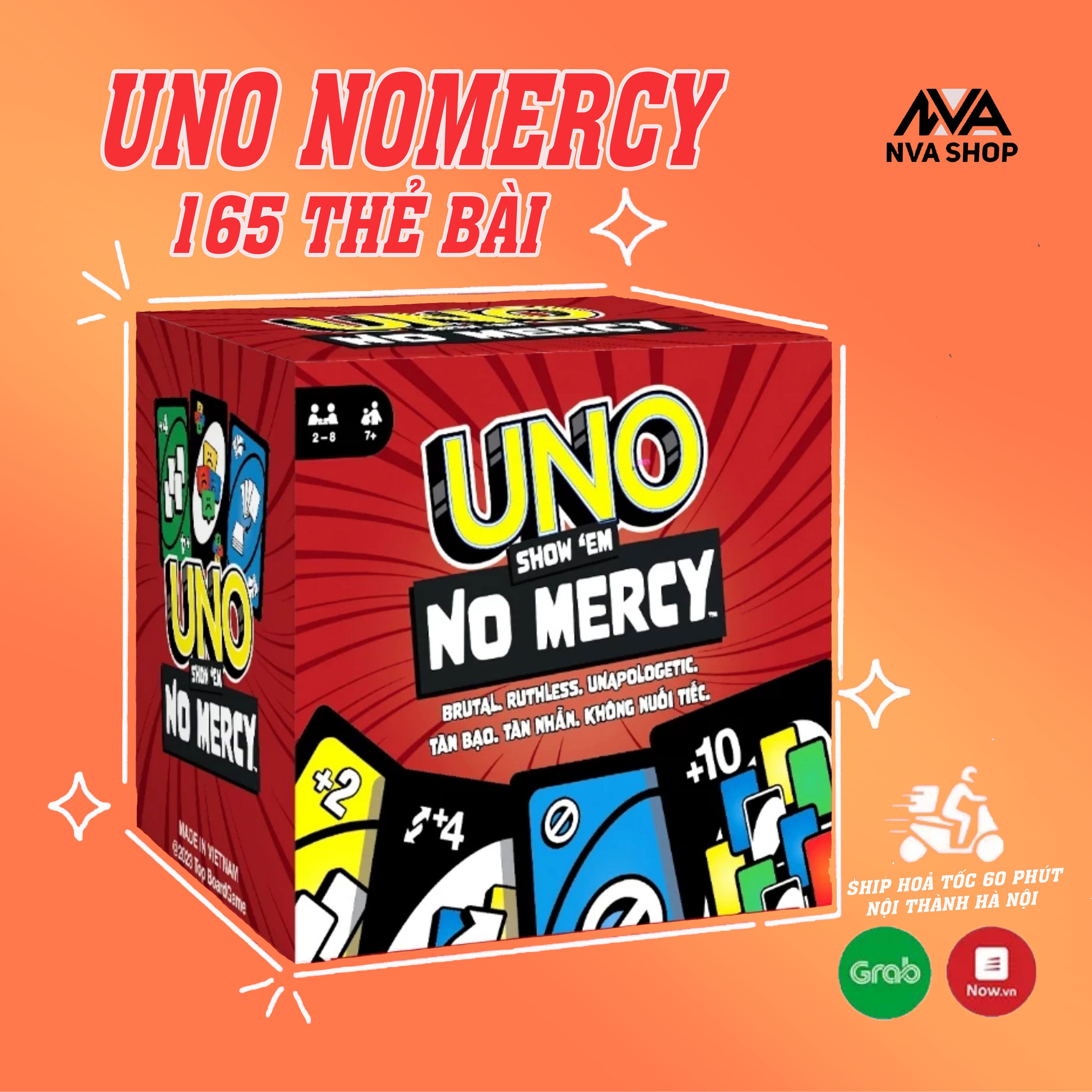 Uno nomercy cuộc chơi nâng cấp,uno +10 luật chơi khắc nghiệt, trò chơi thẻ bài uno 192 lá