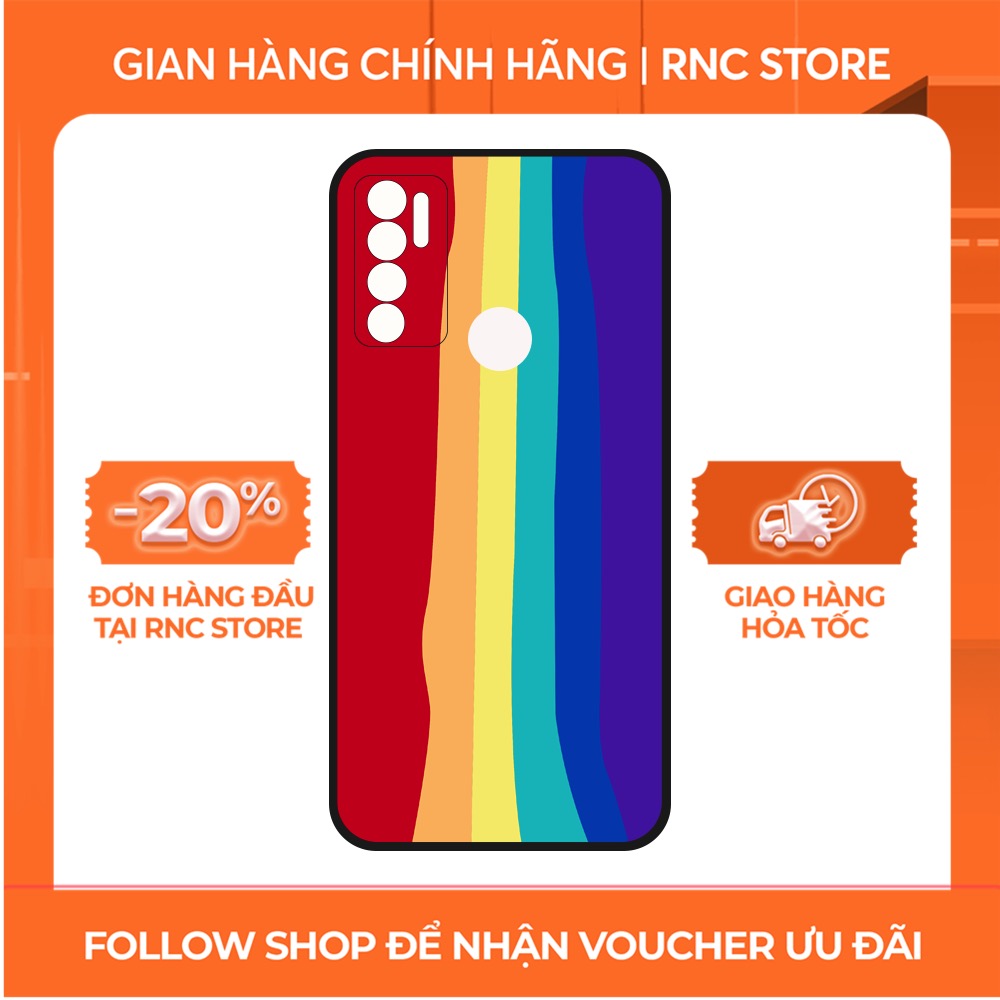 Ốp lưng Vsmart Joy 3/Joy 4/Bee 3/Star 3/Aris/....dẻo đen viền bảo vệ camera hình Cầu vồng