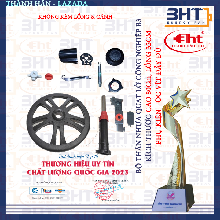 5 BỘ THÂN QUẠT LỠ B3 FULL LỒNG & CÁNH