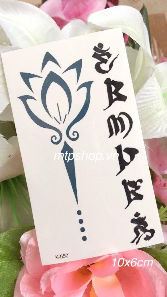 [HCM]Combo 6 tấm hình xăm dán hoa văn size 10x6cm