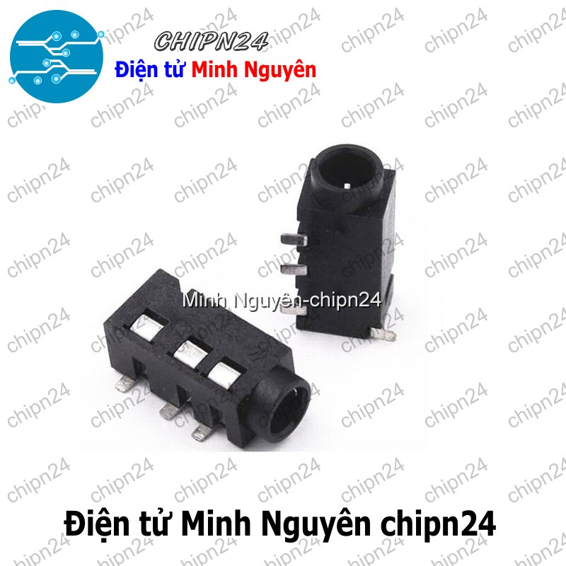 [4 cái] (F112.1) Jack Audio 3.5mm PJ-320D PJ320D Hàn Board chân dán - HH002435