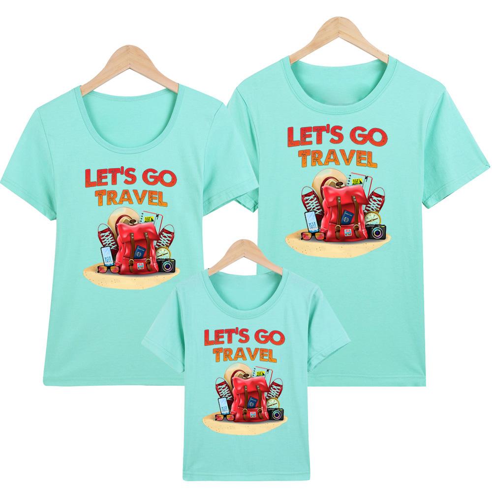 [HCM]Áo Thun Gia Đình in hình Lets Go Travel EGDM36 Thương Hiệu Elsa