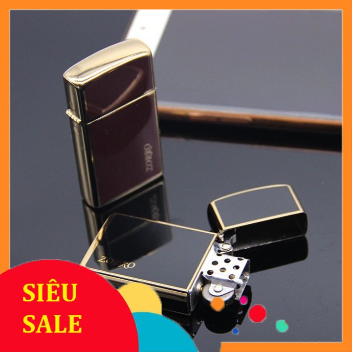 Bật lửa xăng đá zorro slim 8249 cao cấp cao cấp