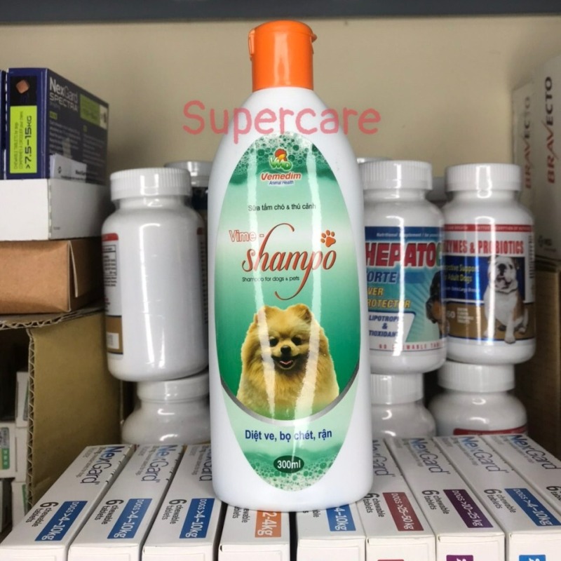 Sữa Tắm Hương Thơm 300ml Diệt Ve Rận Bọ Chét Trên Chó Mèo