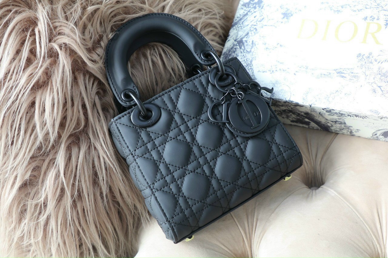 Túi xách nữ 3 Ô Khóa Đen sz 18