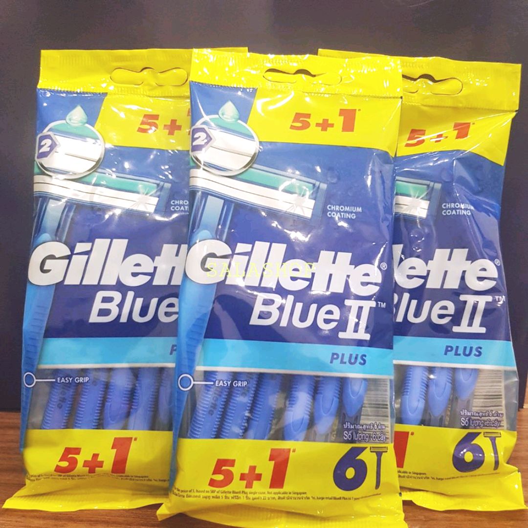 Dao cạo râu Gillette Blue II Plus bịch 6 cây