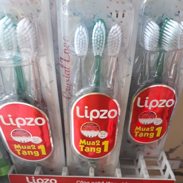 Bàn chải lipzo bộ 3 cán trong