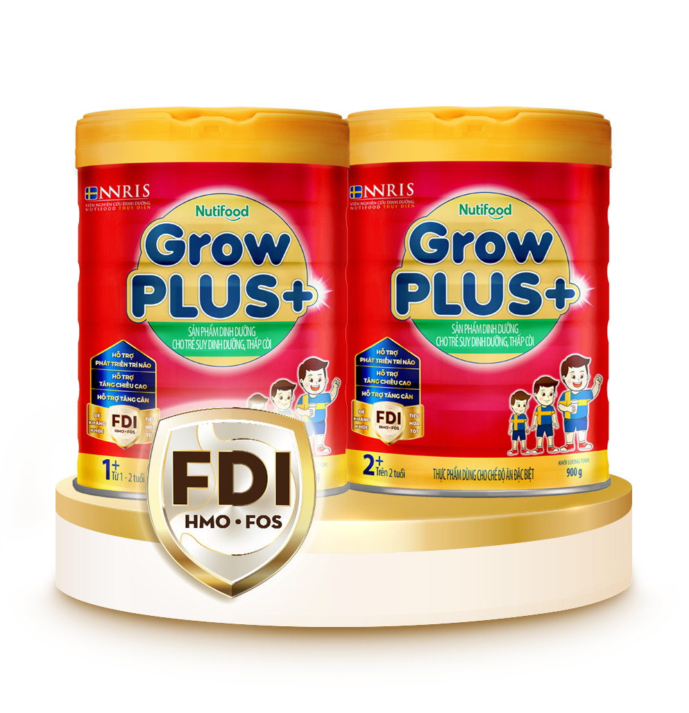 Sữa bột Nuti GrowPlus đỏ 1+ / 2+ 850g