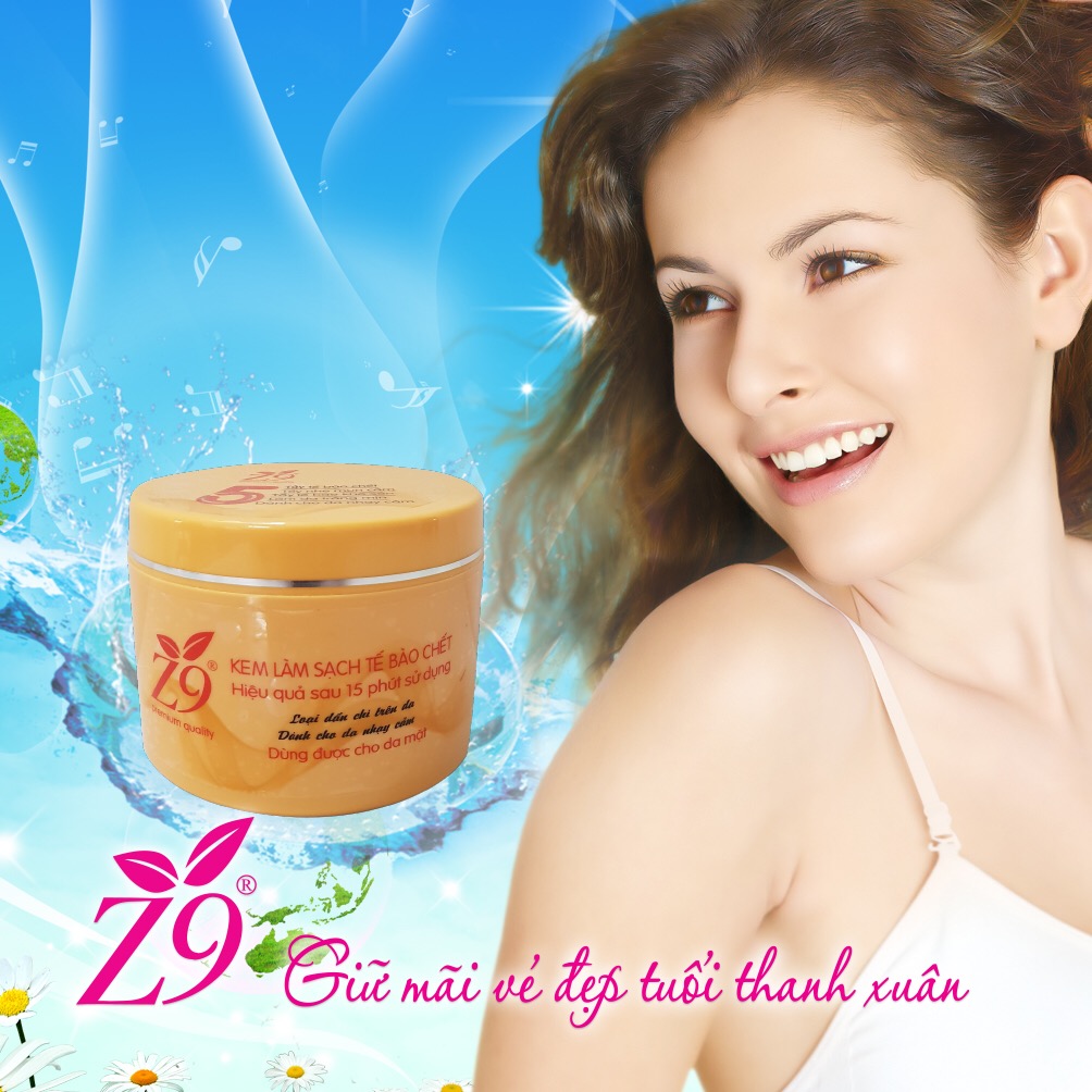 Kem tẩy tế bào chết Z9 250G (vàng)