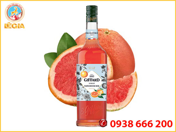 Siro giffard bưởi hồng 1l - giffard pink grapefruit syrup