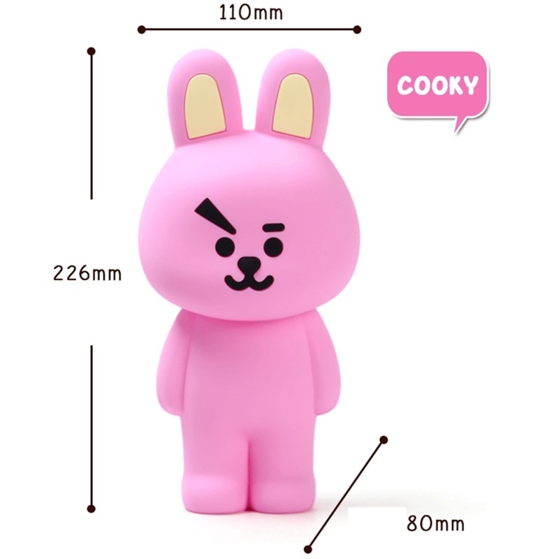 Hộp bút silicon BTS Cooky mềm mại