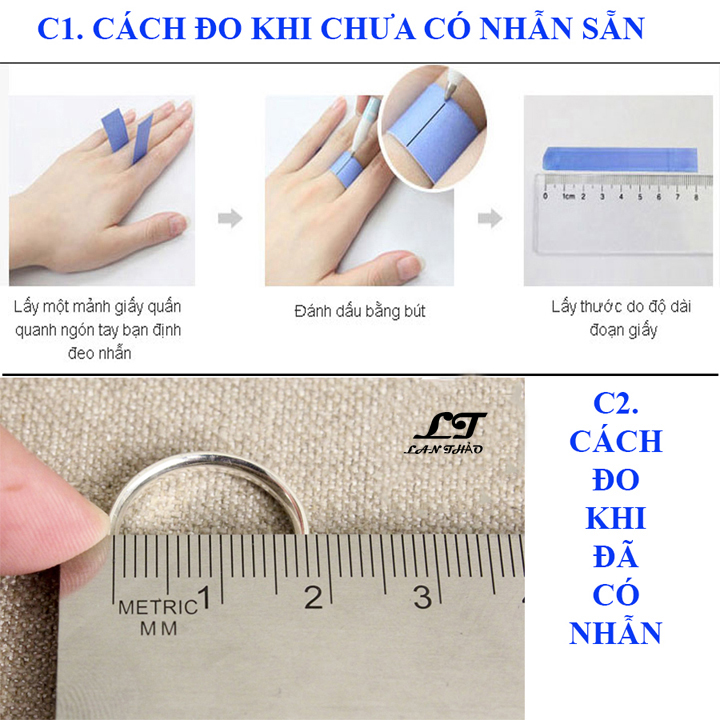 Freeship Nhẫn cặp đôi đính hạt Endless Love CNH034