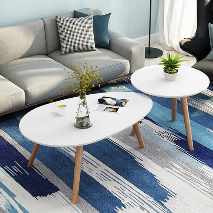 Bàn Trà Sofa\Bàn Trà Cafe Chân Gỗ Sồi - GP55