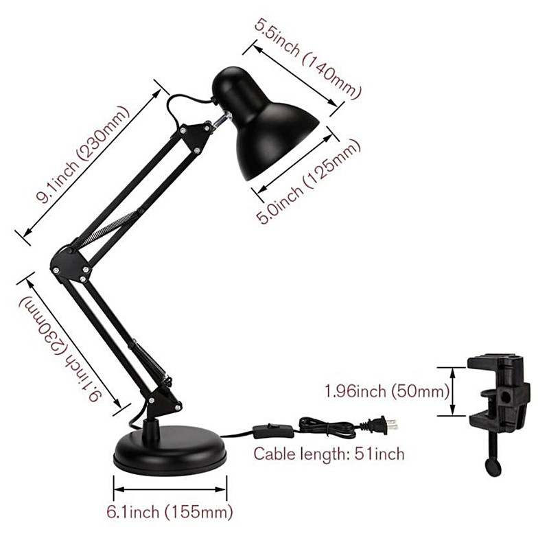 ĐÈN KẸP BÀN DESK PIXAR LAMP (Không Kèm Bóng)