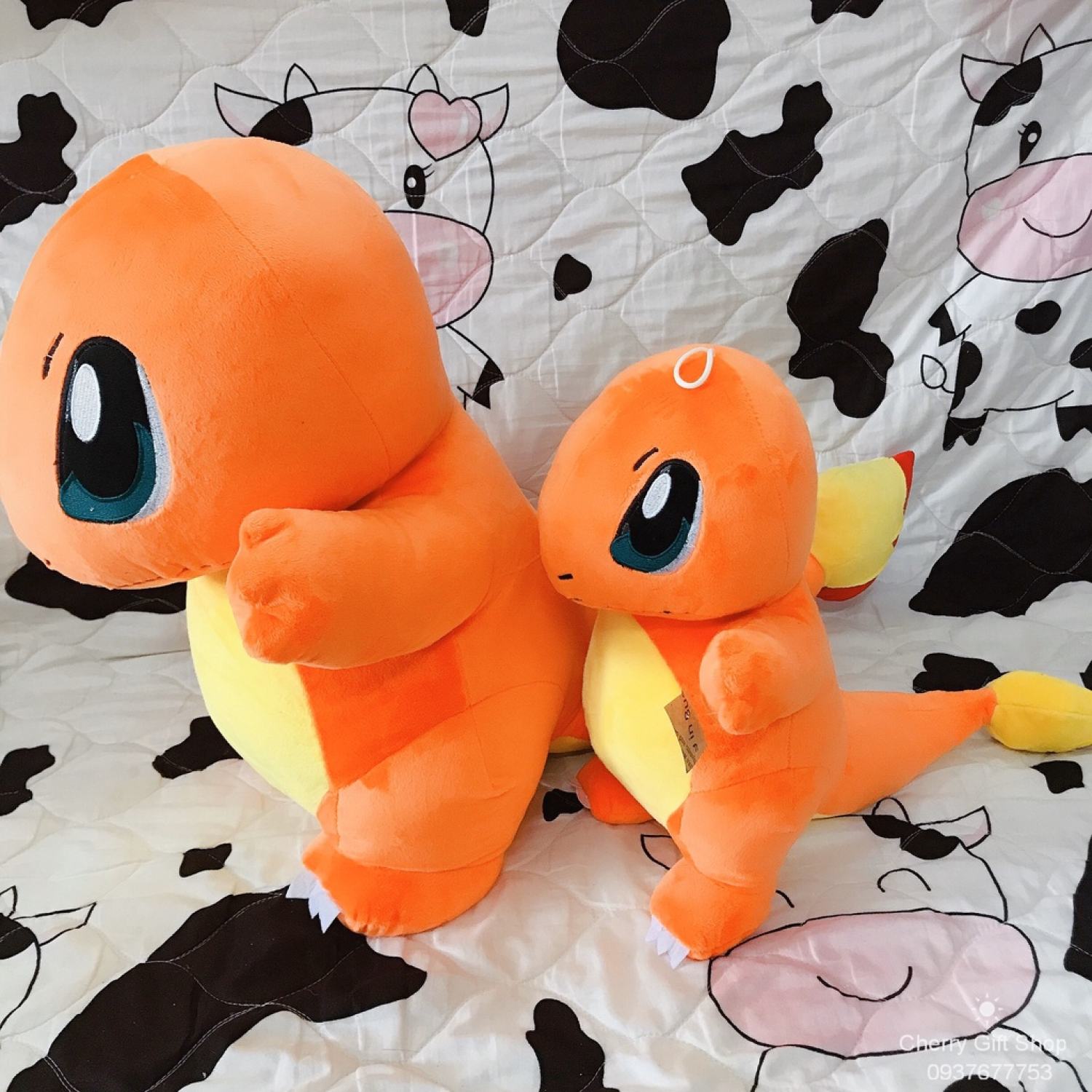 Gấu Bông Pokemon Charmander - Khủng Long Lửa 40cm+50cm+60cm