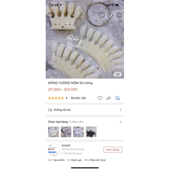MÓNG MẪU VƯƠN NIỆM 50móng