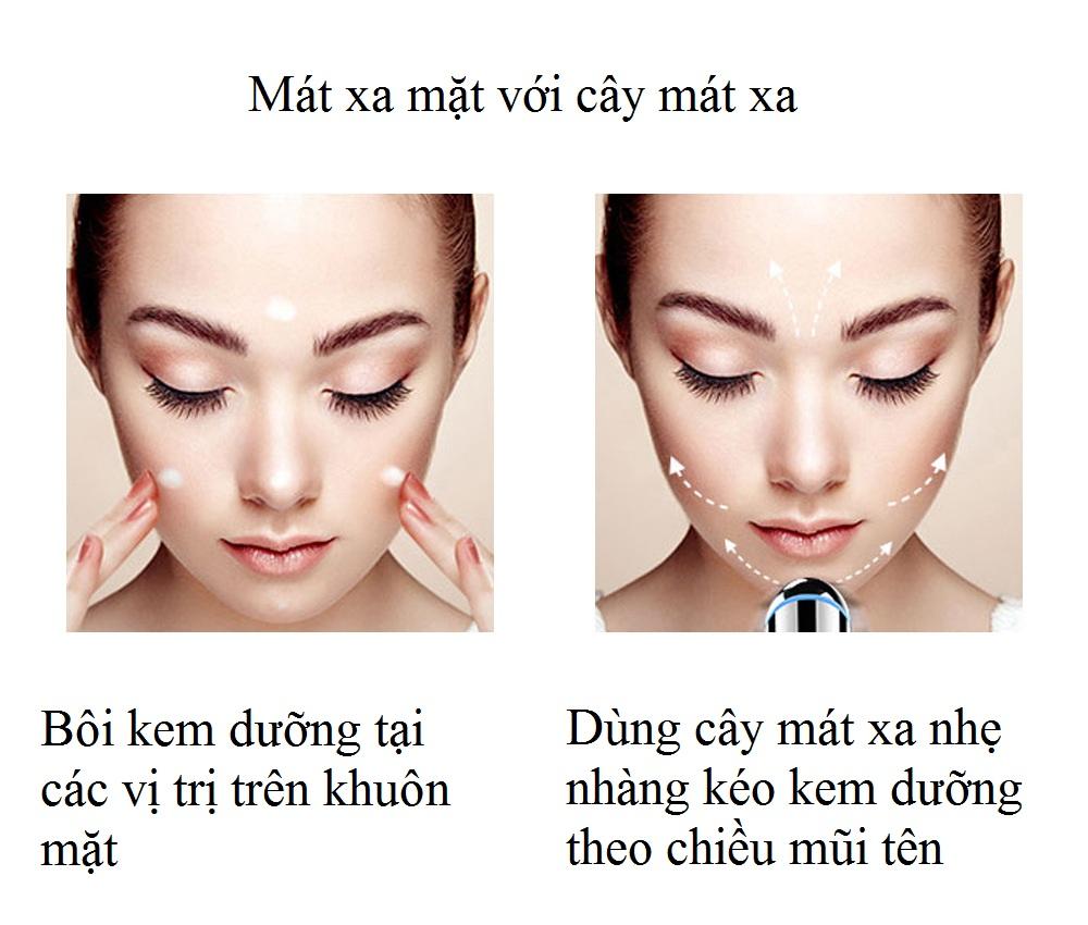 Máy massage mắt và mặt giảm nhăn và quầng thâm