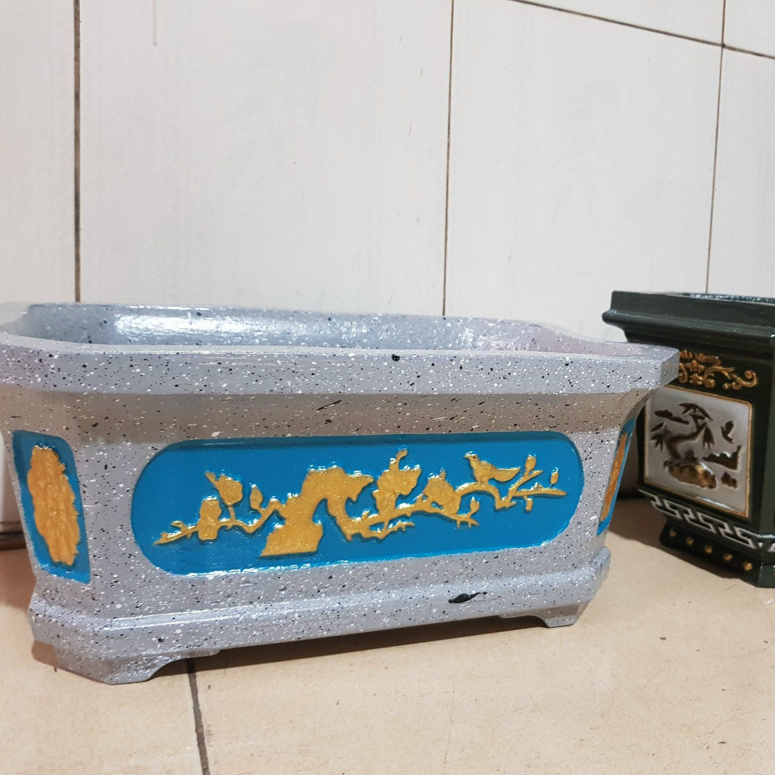 Khuôn đúc chậu cảnh  chữ nhật 25 [khuôn chậu Bonsai mini]