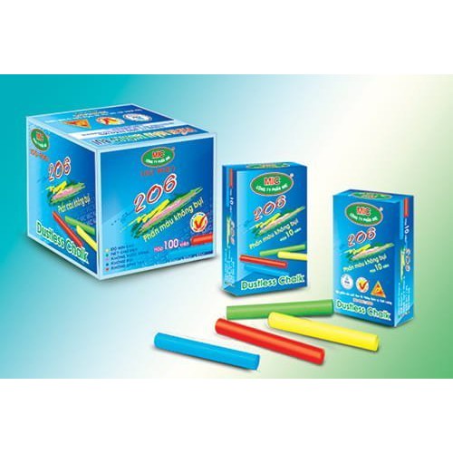 Phấn Mic Màu Viết Bảng (Không Bụi)