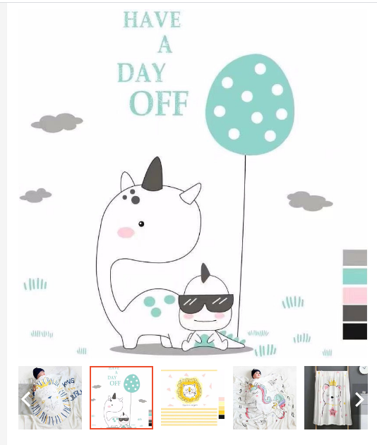 Chăn cotton lụa Aden size 1m x 1m2