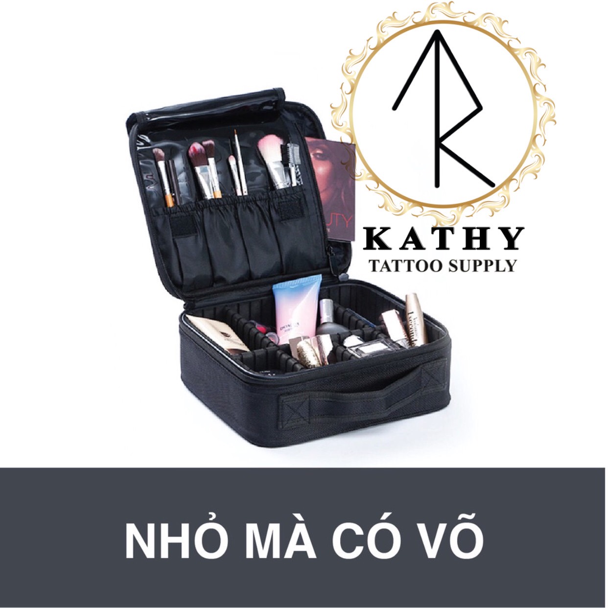 Cốp vải đựng đồ phun xăm, mỹ phẩm , đồ makeup size mini