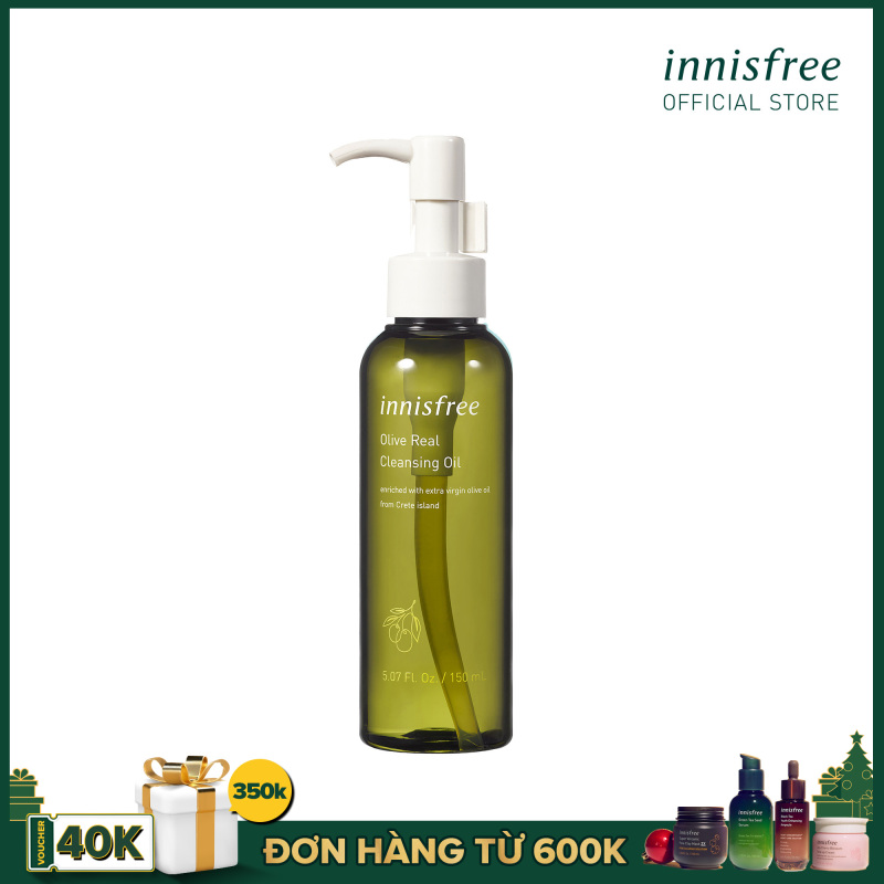 Dầu tẩy trang dưỡng ẩm từ olive innisfree Olive Real Cleansing Oil 150ml