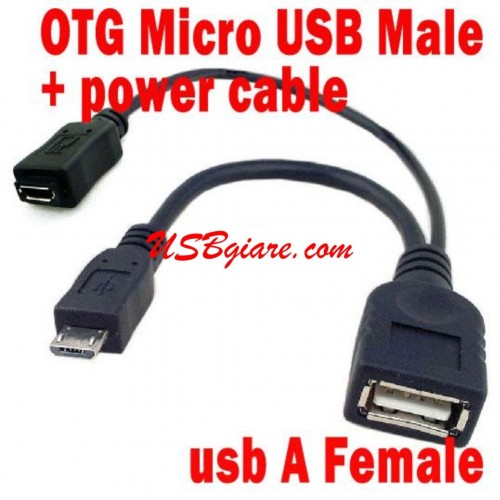 Cable 2 đầu Micro USB đực và cái ra USB