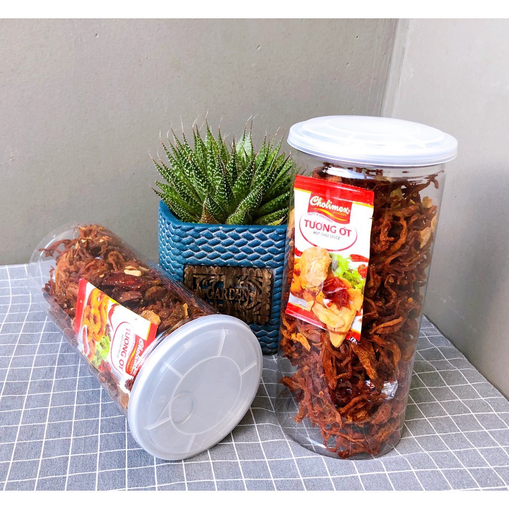 KHÔ HEO CHÁY TỎI LON 300GRAM